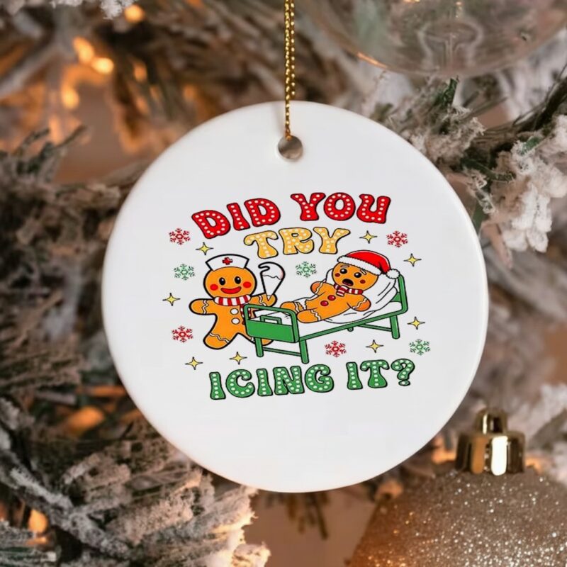 Gingerbread did you try icing it Christmas_Ornaments