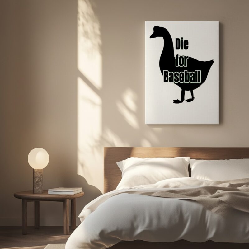 Goose die for baseball_Canvas