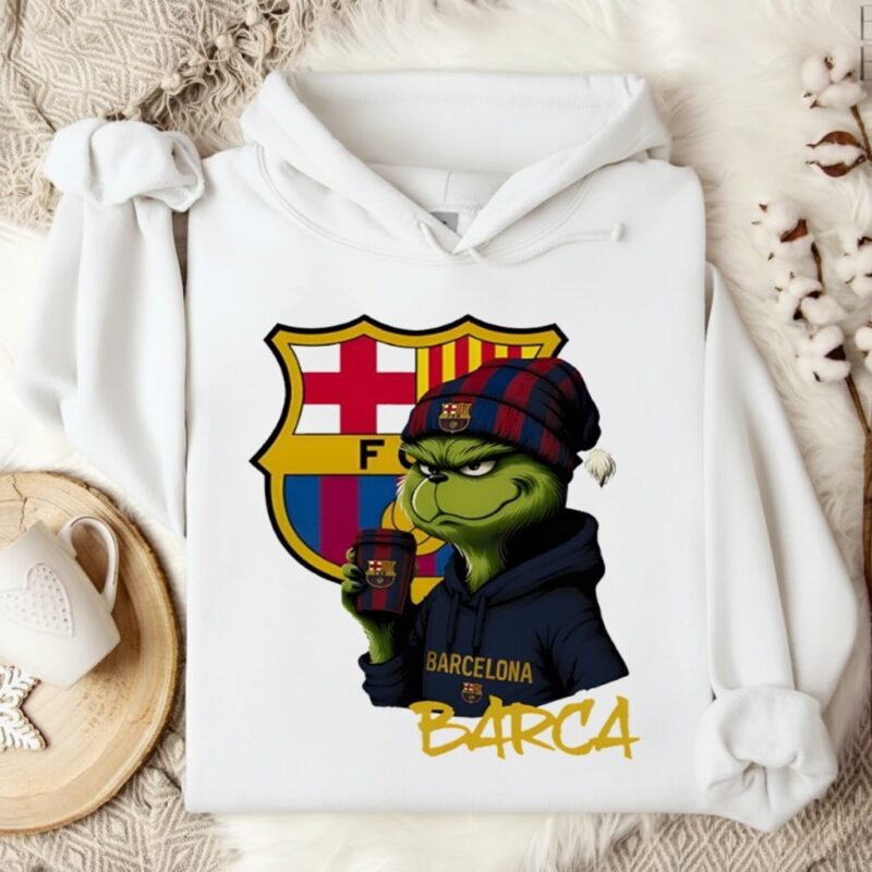 Grinch Barcelona FC Crest_Hoodie