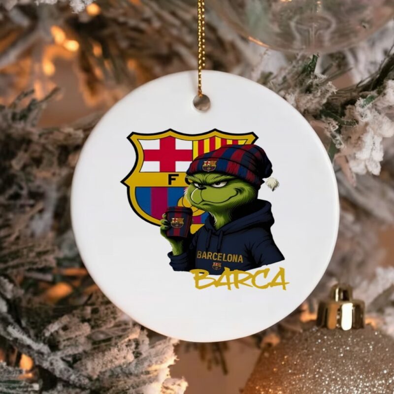 Grinch Barcelona FC Crest_Ornaments