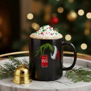 Grinch and Coca-Cola Christmas lights Merry Christmas_Ceramic Mug