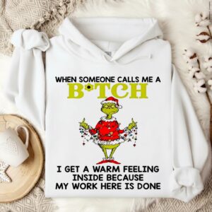 Grinch middle finger when someone calls me a Bitch_Hoodie
