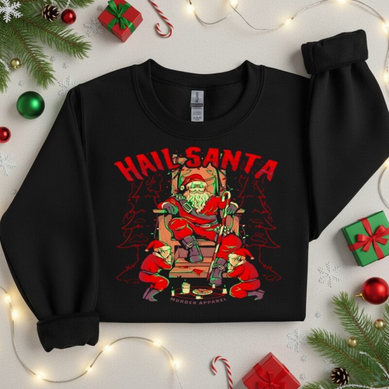 Hail Santa Christmas_Crewneck Sweatshirt