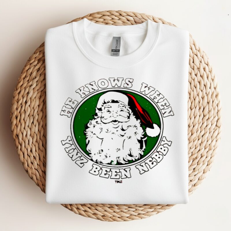 He Knows When Yinz Been Nebby_Crewneck Sweatshirt