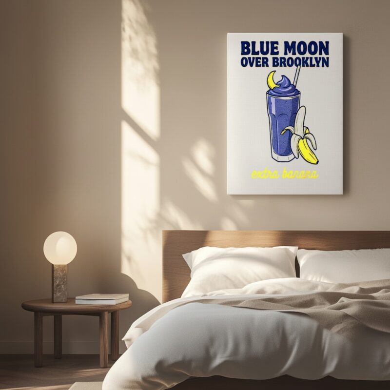 Heated Rivalry Blue Moon Over Brooklyn Extra Banana Smoothie_Canvas