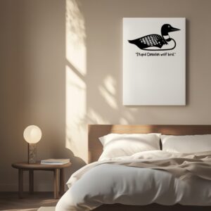 Heated Rivalry Stupid Canadian wolf bird_Canvas