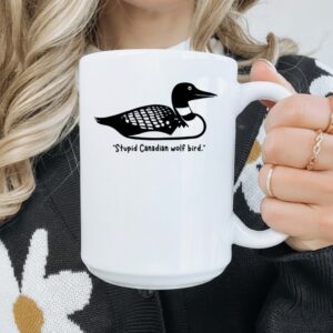 Heated Rivalry Stupid Canadian wolf bird_Mug