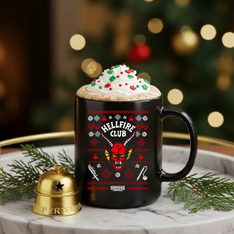 Hellfire Club Stranger Things Christmas_Ceramic Mug