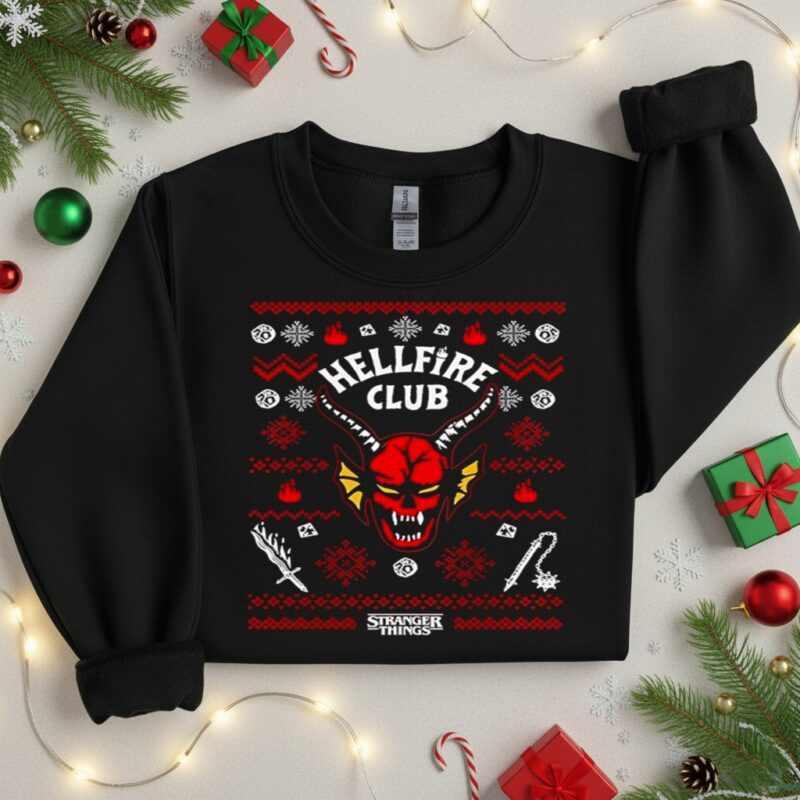 Hellfire Club Stranger Things Christmas_Crewneck Sweatshirt