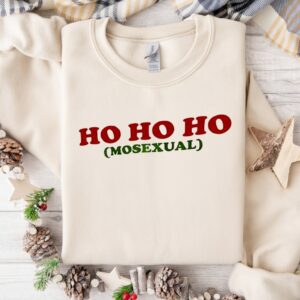 Ho Ho Ho Mosexual Merry Christmas_Crewneck Sweatshirt