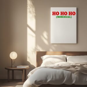 Ho Ho Homosexual Funny LGBTQ Christmas_Canvas