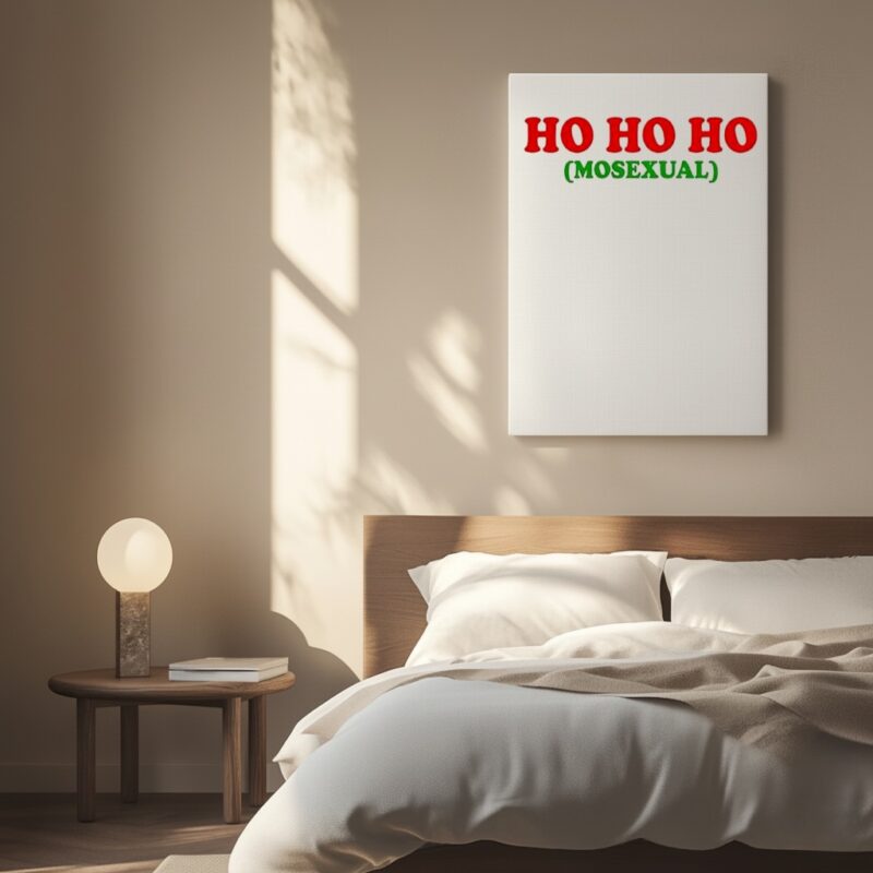 Ho Ho Homosexual Funny LGBTQ Christmas_Canvas