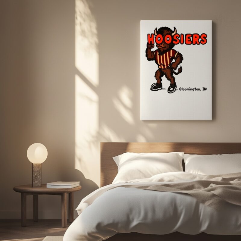Hoosier the Bison Indiana Hoosiers Football NFL 2025_Canvas