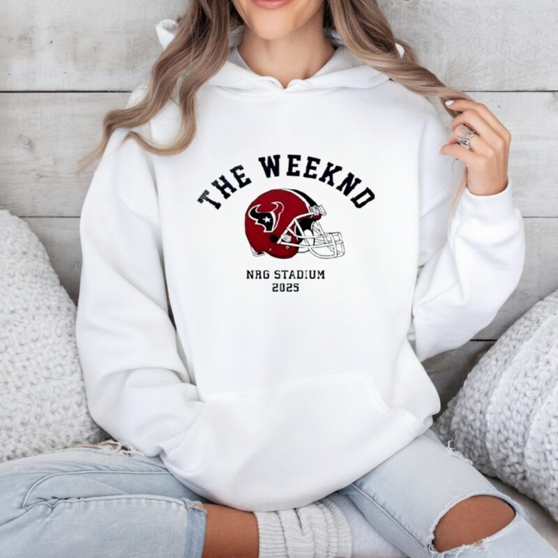 Houston Texans X The Weeknd Nrg Stadium Helmet Portrait_Hoodie