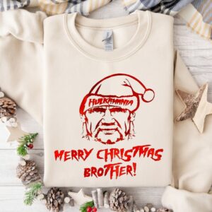 Hulk Hogan Hulkamania Merry Christmas Brother_Crewneck Sweatshirt