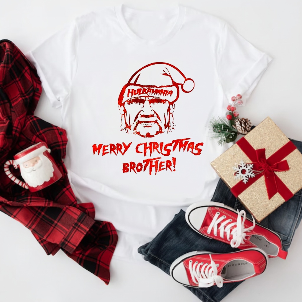 Hulk Hogan Hulkamania Merry Christmas Brother_T-Shirt Hulk Hogan Hulkamania Merry Christmas Brother_T-Shirt
