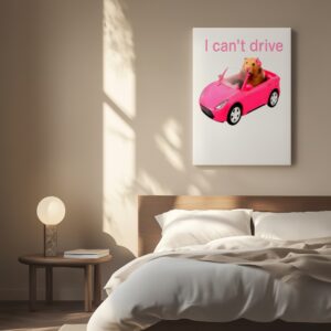 I Cant Drive Funny Hamster Meme_Canvas