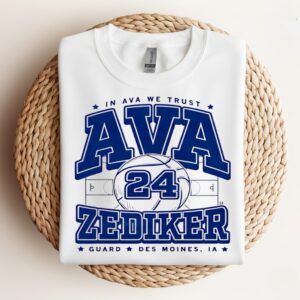 In Ava Zediker We Trust Guard Des Moines IA_Crewneck Sweatshirt