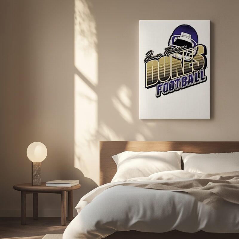 James Madison University Dukes football logo helmet_Canvas