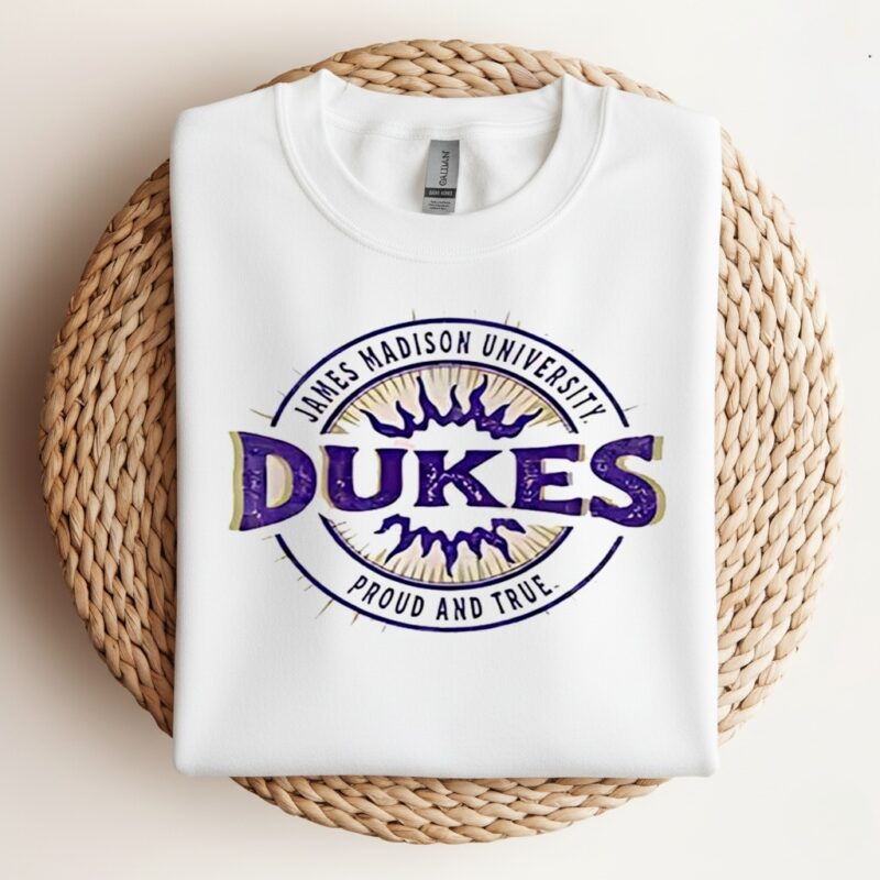 James Madison university Dukes proud and true logo_Crewneck Sweatshirt