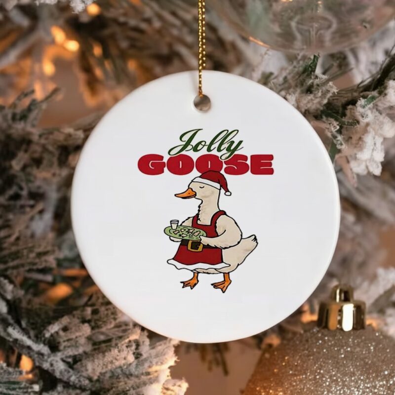 Jolly goose Santa Claus costume Christmas_Ornaments