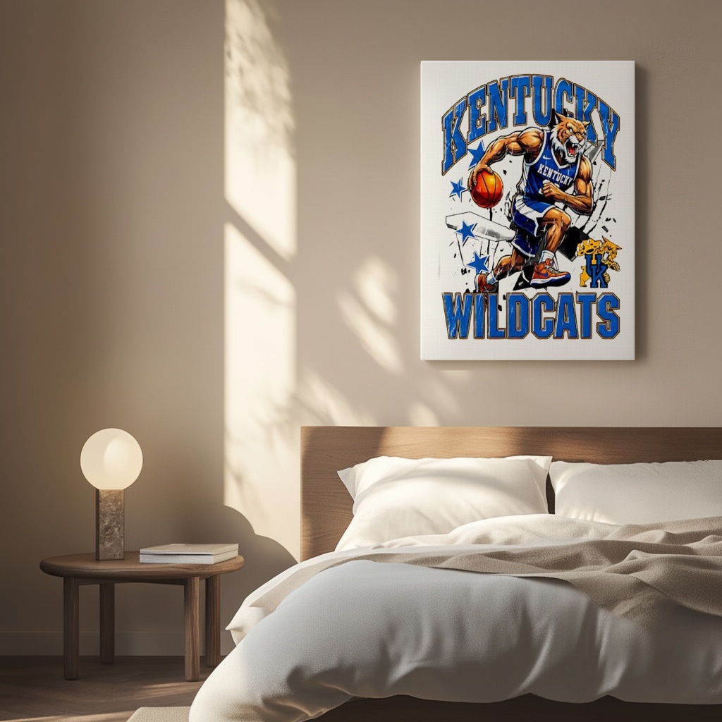 Kentucky Wildcats UK mascot graphic_Canvas Kentucky Wildcats UK mascot graphic_Canvas
