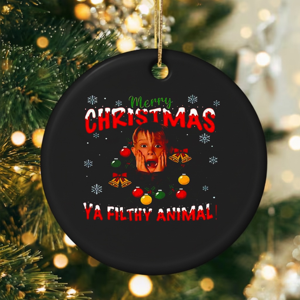 Kevin Home Alone merry Christmas ya filthy animal meme ugly_Ornaments Kevin Home Alone merry Christmas ya filthy animal meme ugly_Ornaments