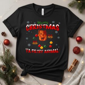 Kevin Home Alone merry Christmas ya filthy animal meme ugly_T-Shirt