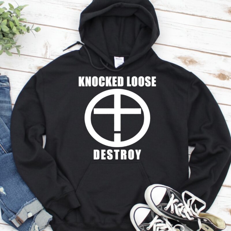 Knocked Loose destroy Cross circle_Hoodie