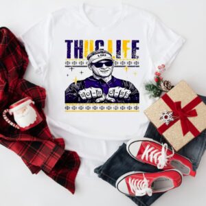 Lane Kiffin Thug Life Ho-ho-ho Christmas_T-Shirt