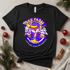 Lsu tigers tree farm Christmas mascot_T-Shirt