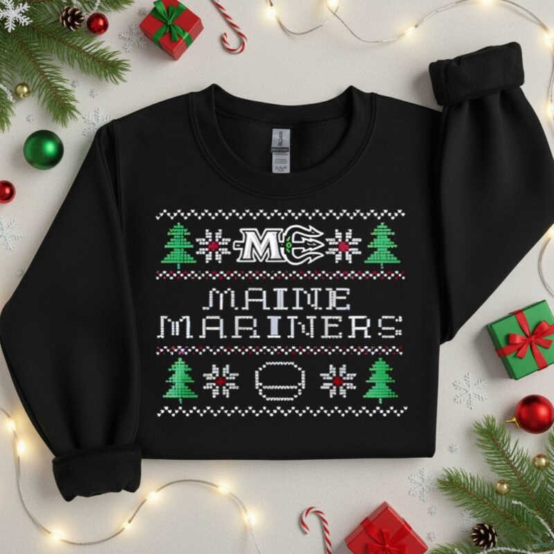 Maine Mariners Merry Christmas 2025_Crewneck Sweatshirt