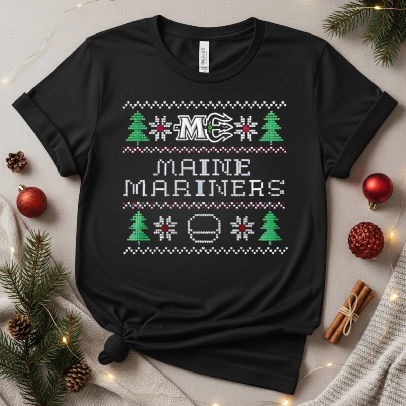 Maine Mariners Merry Christmas 2025_T-Shirt