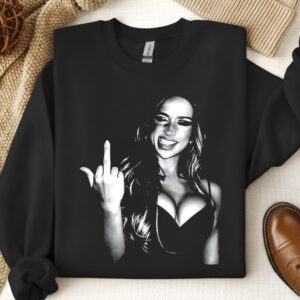 Mcrae middle finger meme music lover_Crewneck Sweatshirt