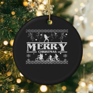 Merry Christmas Stranger Things Inspired quote_Ornaments