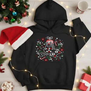 Merry Kissmyass Xmas cat playing Christmas ball_Hoodie