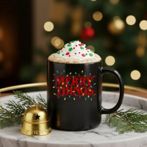 Merry Things Stranger Things Merry Christmas_Ceramic Mug