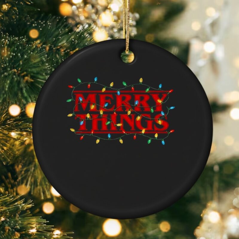 Merry Things Stranger Things Merry Christmas_Ornaments