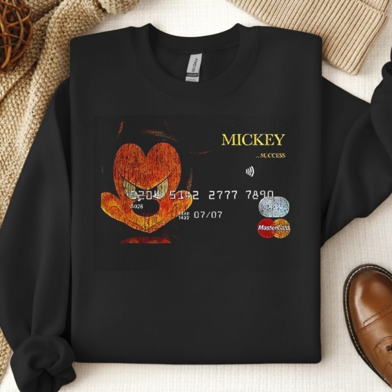 Mickey Mouse success mastercard mashup_Crewneck Sweatshirt