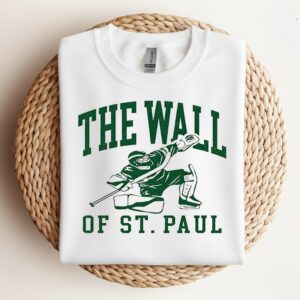 Minnesota Wild Hockey The Wall of St Paul_Crewneck Sweatshirt