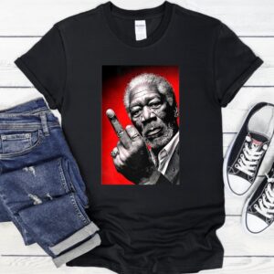 Morgan Freeman middle finger meme_T-Shirt