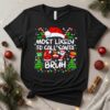 Most Likely to Call Santa 67 Six Seven Bruh Christmas Family_T-Shirt
