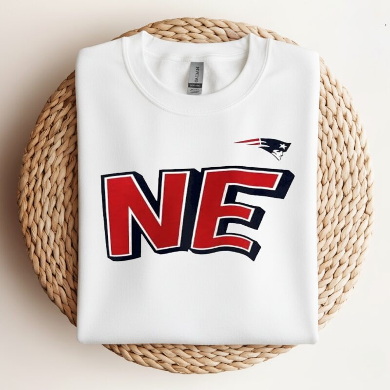 NE New England Patriots logo_Crewneck Sweatshirt