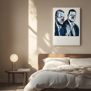 Nascar clowns caricature_Canvas