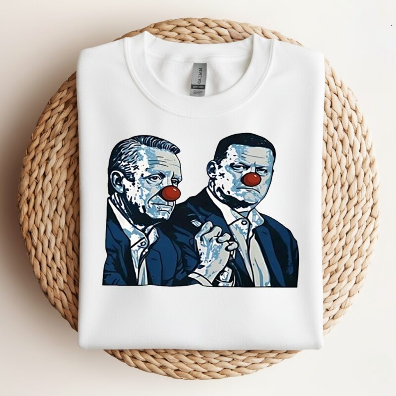 Nascar clowns caricature_Crewneck Sweatshirt