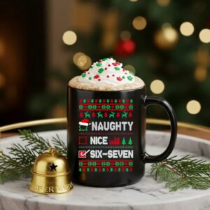 Naughty Nice Six-Seven Ugly Christmas_Ceramic Mug