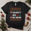 Naughty Nice Six-Seven Ugly Christmas_T-Shirt