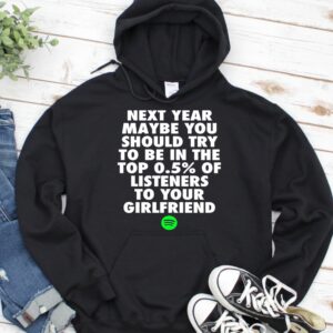 Next year maybe you should try to be in the top 05% of listeners to your girlfriend_Hoodie