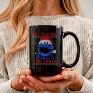 No Cookies for Santa Cookie Monster Muppet ugly Christmas_Ceramic Mug