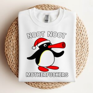 Noot Noot Pingu Motherfuckersa Christmas Penguin_Crewneck Sweatshirt